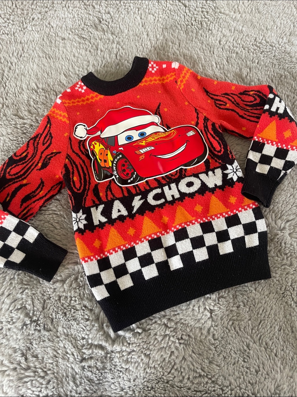 Cars Red Lightning McQueen Kids Sweater